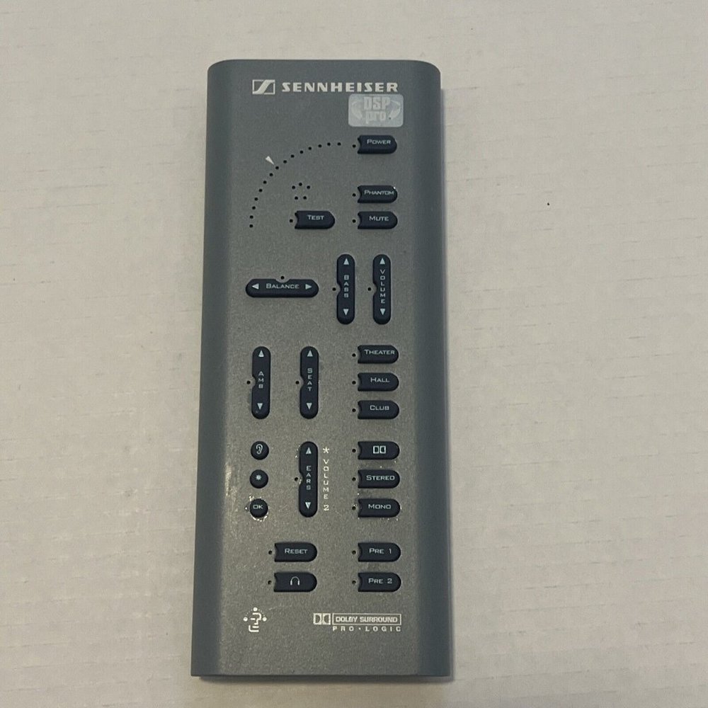 Sennheiser DSP Pro Headphone Surround Sound Dolby Effect Decoder Remote